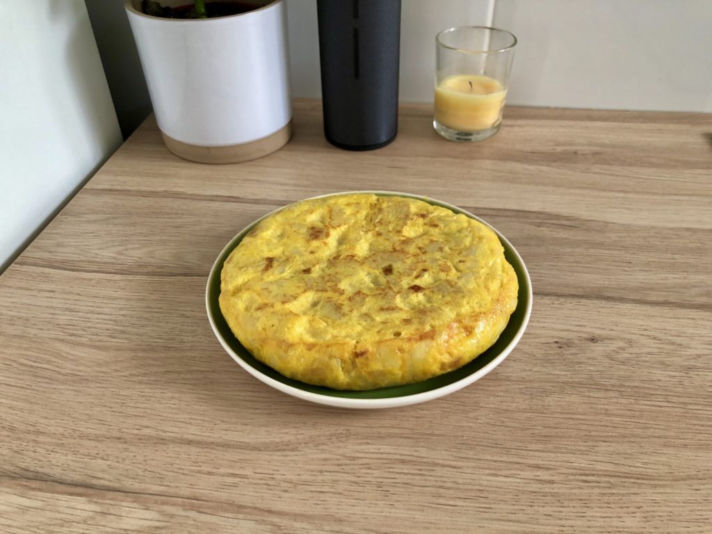 A Spanish omelette that I made.