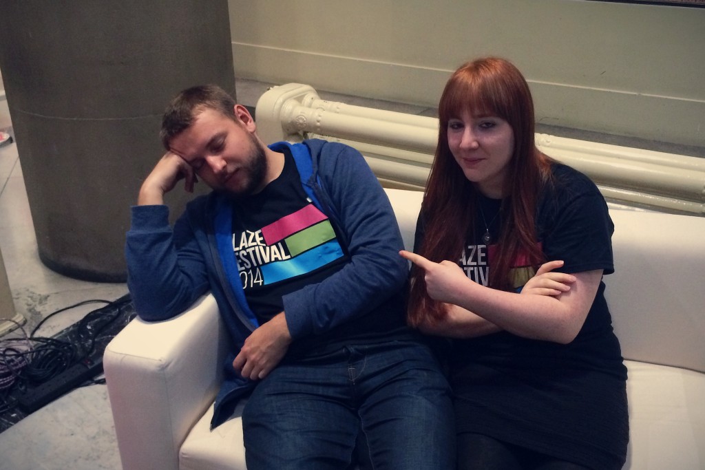 Shona and a rather tired looking Jakub