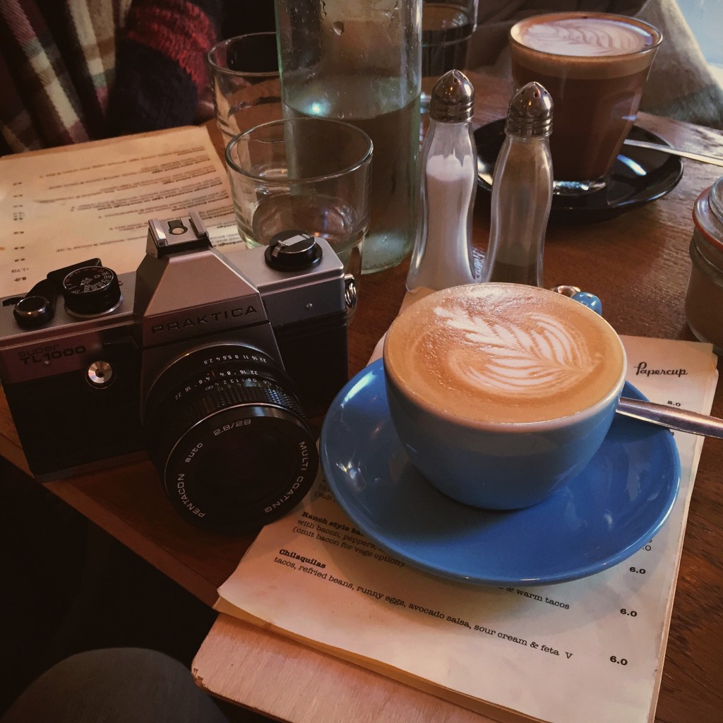 My camera and coffee