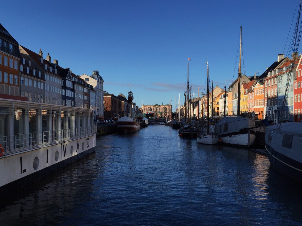 Looking back down Nyhavn