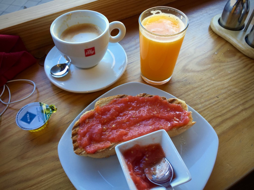 Typical Spanish breakfast