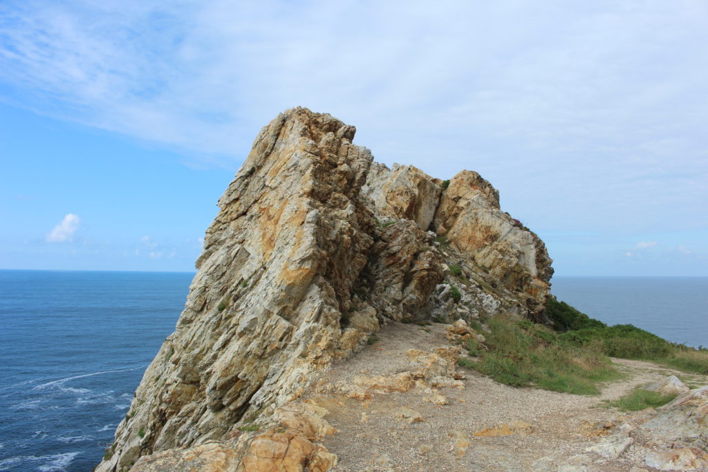 Rock formations on the coast
